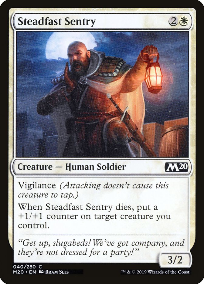 Steadfast Sentry [Core Set 2020] | Total Play