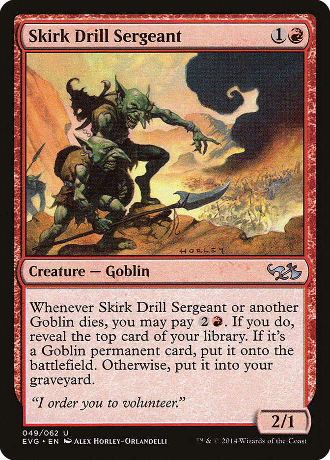 Skirk Drill Sergeant (Elves vs. Goblins) [Duel Decks Anthology] | Total Play