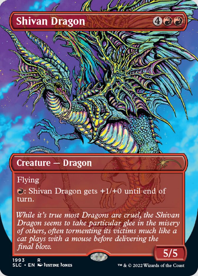 Shivan Dragon (Borderless) [Secret Lair 30th Anniversary Countdown Kit] | Total Play