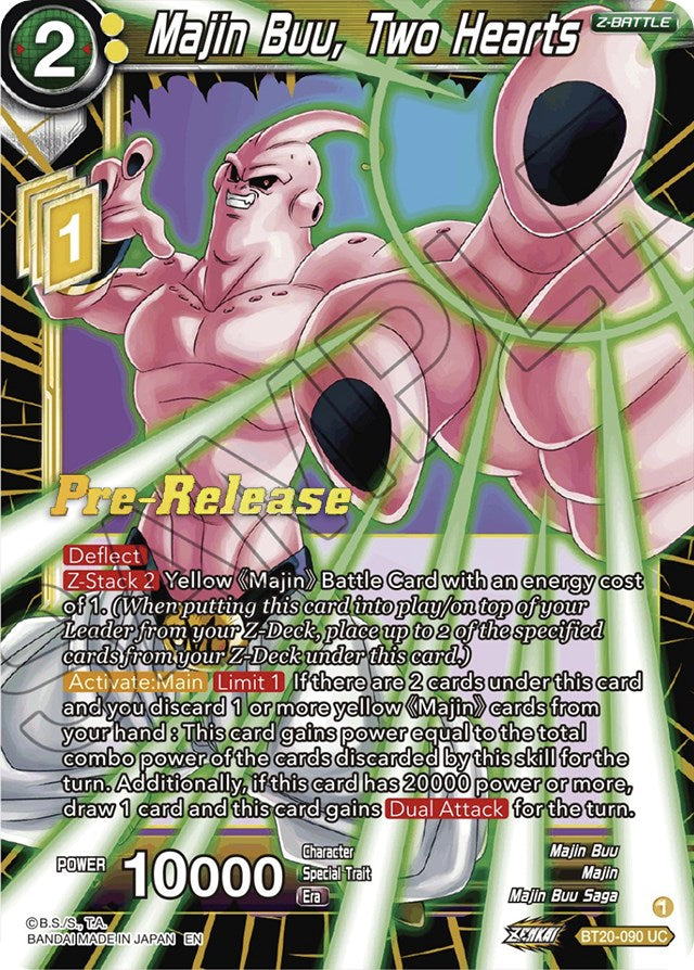 Majin Buu, Two Hearts (BT20-090) [Power Absorbed Prerelease Promos] | Total Play