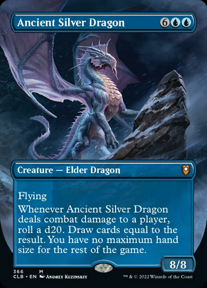 Ancient Silver Dragon (Borderless Alternate Art) [Commander Legends: Battle for Baldur's Gate] | Total Play