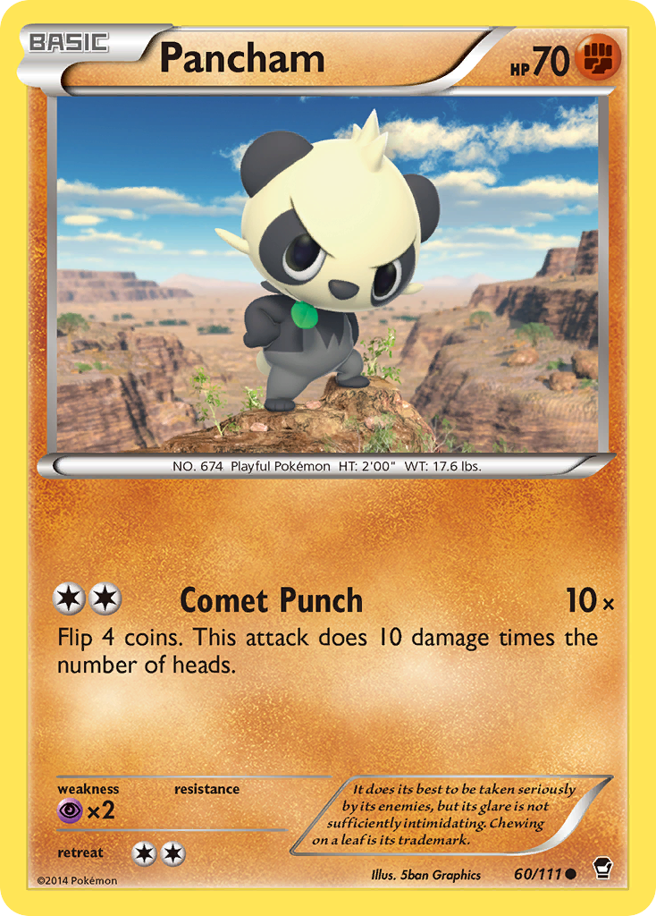 Pancham (60/111) [XY: Furious Fists] | Total Play