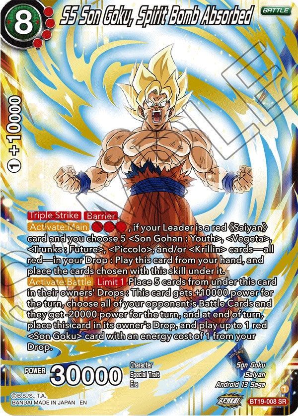 SS Son Goku, Spirit Bomb Absorbed (BT19-008) [Fighter's Ambition] | Total Play