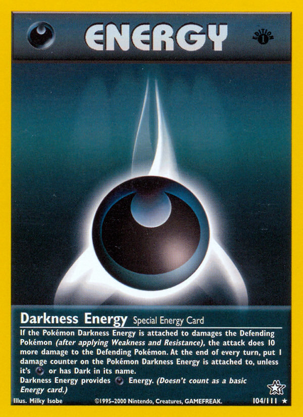 Darkness Energy (104/111) [Neo Genesis 1st Edition] | Total Play