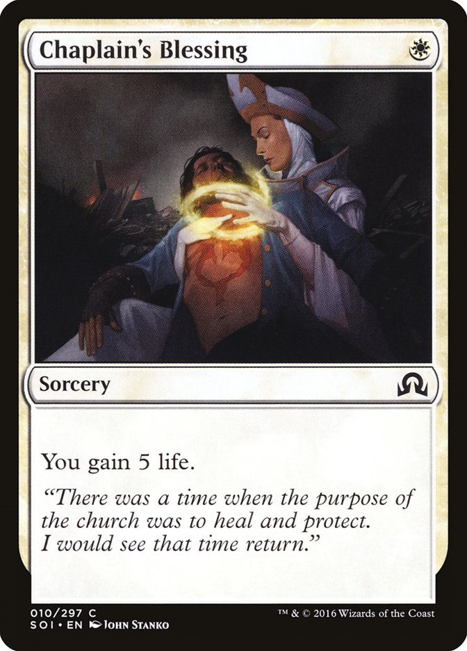 Chaplain's Blessing [Shadows over Innistrad] | Total Play