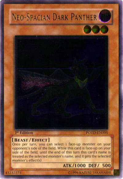 Neo-Spacian Dark Panther [POTD-EN005] Ultimate Rare | Total Play