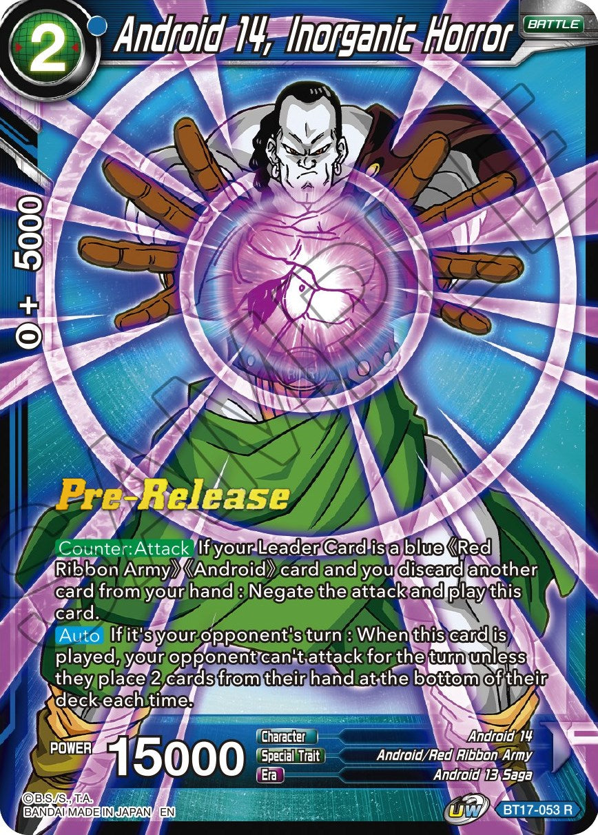 Android 14, Inorganic Horror (BT17-053) [Ultimate Squad Prerelease Promos] | Total Play