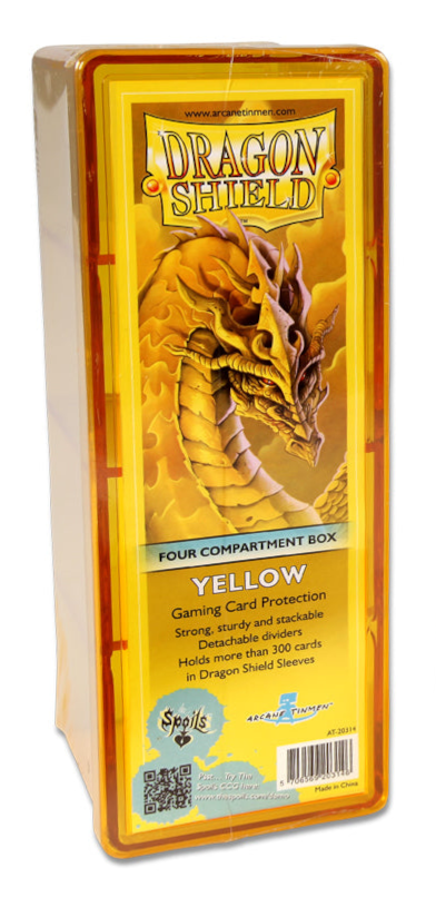 Dragon Shield: Four-Compartment Deck Box - Yellow | Total Play