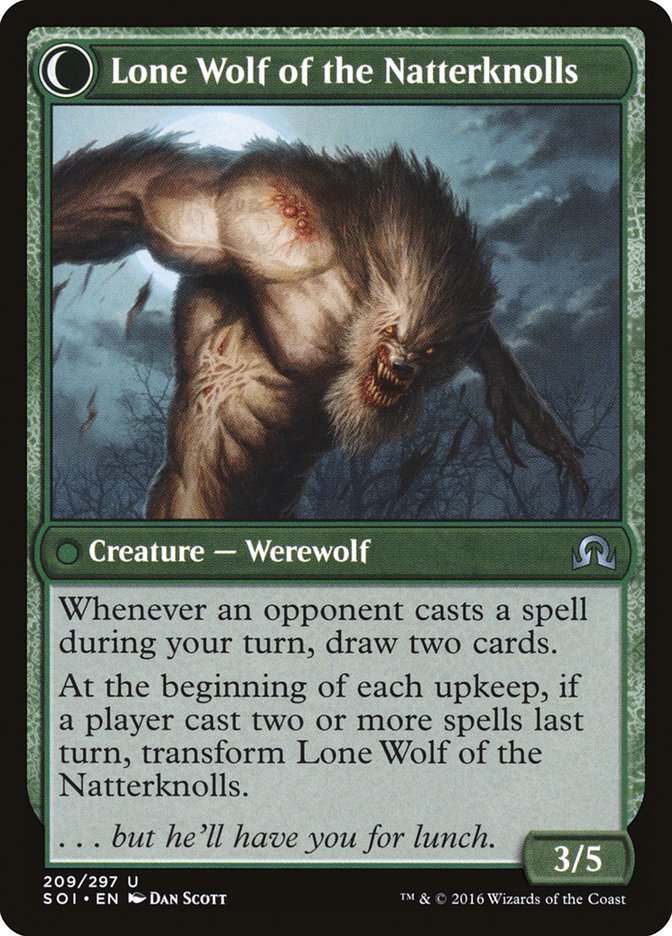 Hermit of the Natterknolls // Lone Wolf of the Natterknolls [Shadows over Innistrad] | Total Play