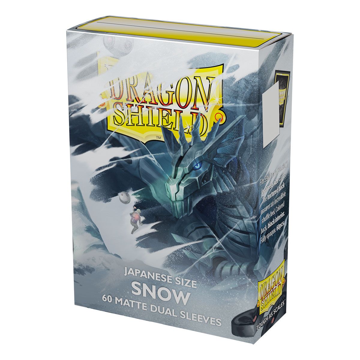 Dragon Shield: Japanese Size 60ct Sleeves - Snow (Dual Matte) | Total Play