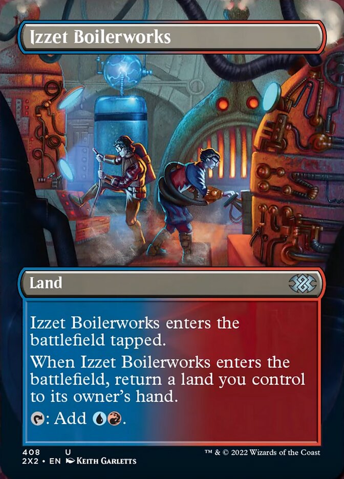 Izzet Boilerworks (Borderless Alternate Art) [Double Masters 2022] | Total Play