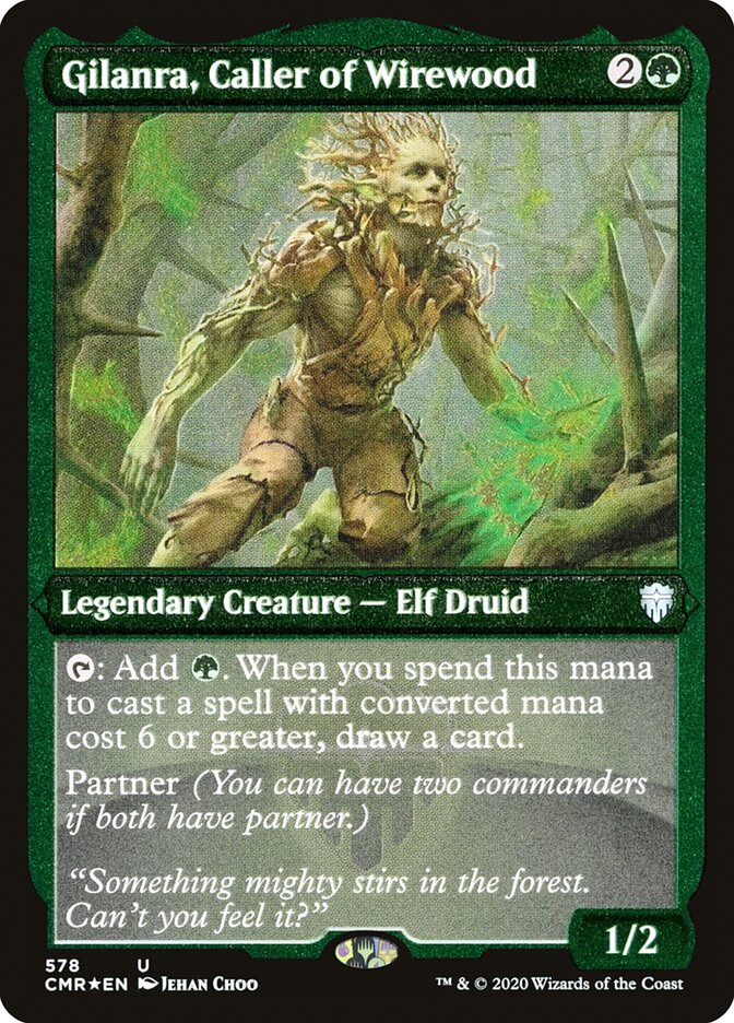 Gilanra, Caller of Wirewood (Etched) [Commander Legends] | Total Play