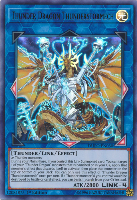 Thunder Dragon Thunderstormech [DUPO-EN030] Ultra Rare | Total Play