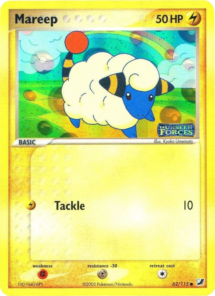 Mareep (62/115) (Stamped) [EX: Unseen Forces] | Total Play