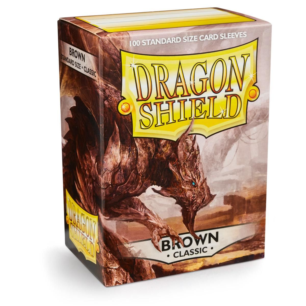 Dragon Shield: Standard 100ct Sleeves - Brown (Classic) | Total Play