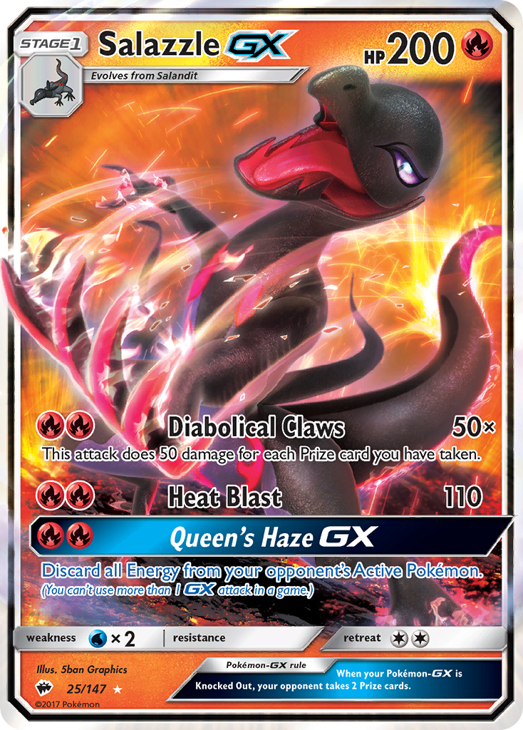 Salazzle GX (25/147) [Sun & Moon: Burning Shadows] | Total Play