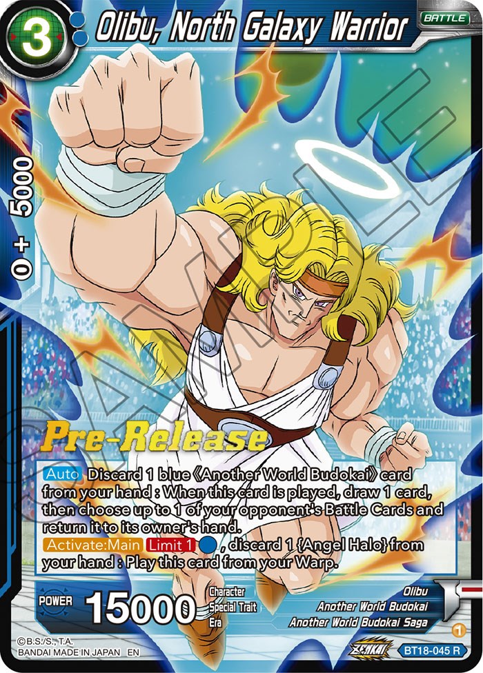 Olibu, North Galaxy Warrior (BT18-045) [Dawn of the Z-Legends Prerelease Promos] | Total Play