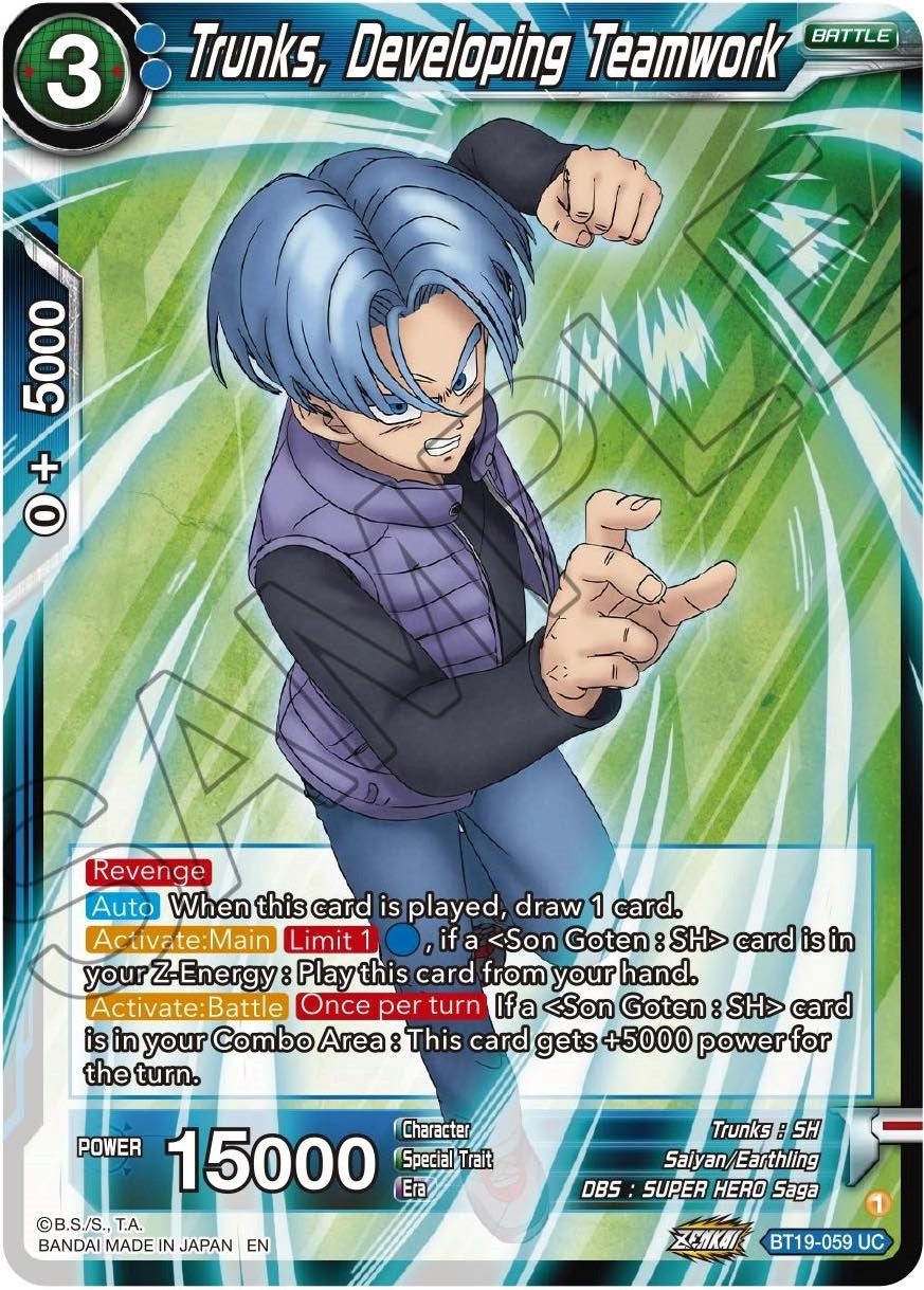 Trunks, Developing Teamwork (BT19-059) [Fighter's Ambition] | Total Play