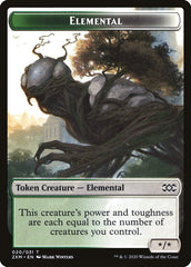 Ape // Elemental Double-Sided Token [Double Masters Tokens] | Total Play