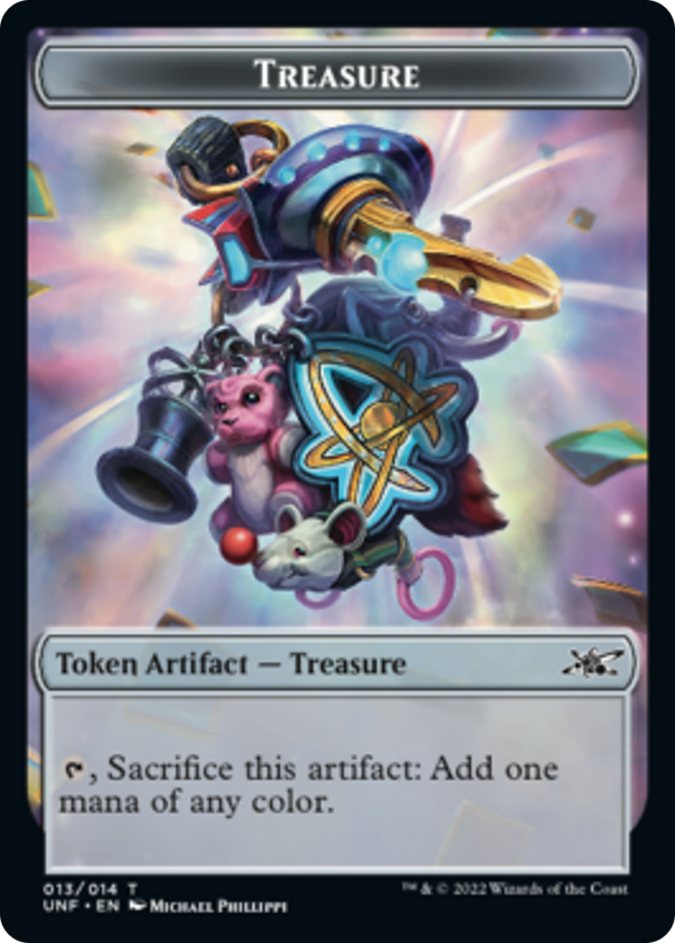 Teddy Bear // Treasure (013) Double-Sided Token [Unfinity Tokens] | Total Play
