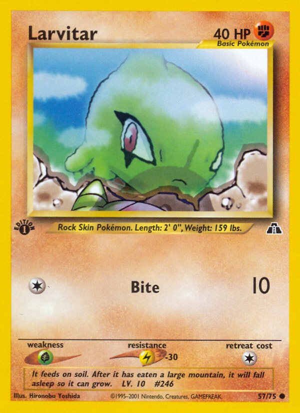 Larvitar (57/75) [Neo Discovery 1st Edition] | Total Play