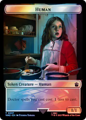 Human (0037) // Mark of the Rani Double-Sided Token (Surge Foil) [Doctor Who Tokens] | Total Play