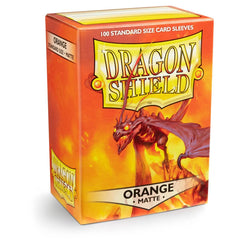Dragon Shield: Standard 100ct Sleeves - Orange (Matte) | Total Play