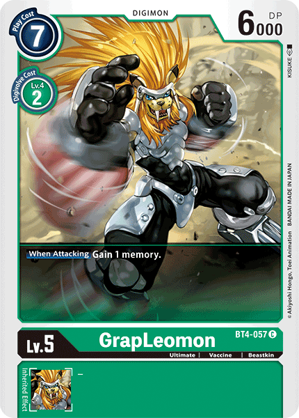 GrapLeomon [BT4-057] [Great Legend] | Total Play