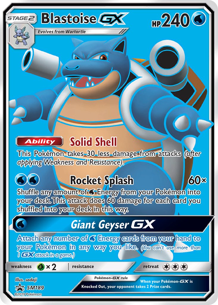 Blastoise GX (SM189) [Sun & Moon: Black Star Promos] | Total Play