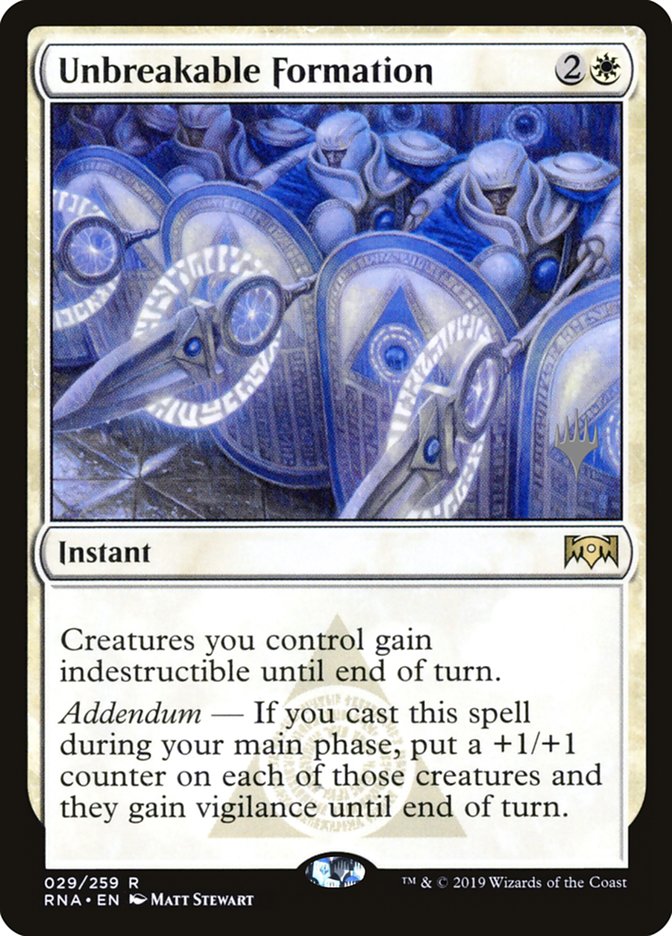 Unbreakable Formation [Ravnica Allegiance Promos] | Total Play