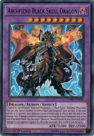 Archfiend Black Skull Dragon [CORE-EN048] Ultra Rare | Total Play