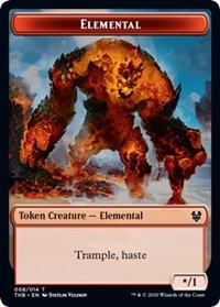 Elemental // Satyr Double-Sided Token [Theros Beyond Death Tokens] | Total Play