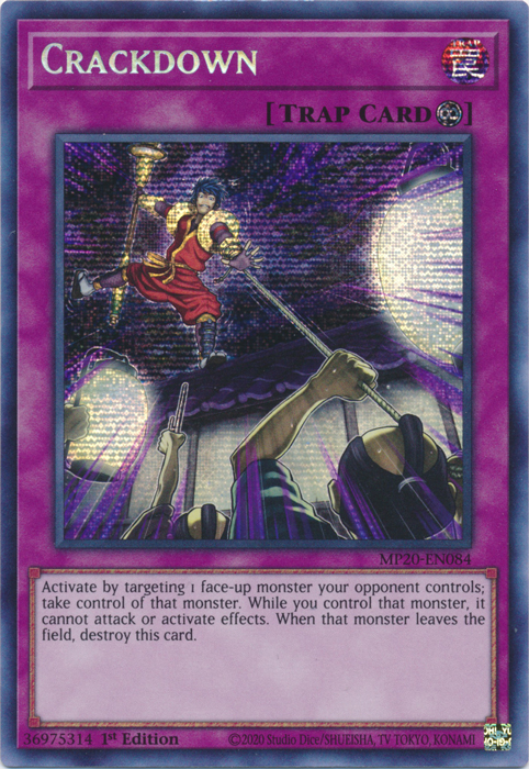 Crackdown [MP20-EN084] Prismatic Secret Rare | Total Play