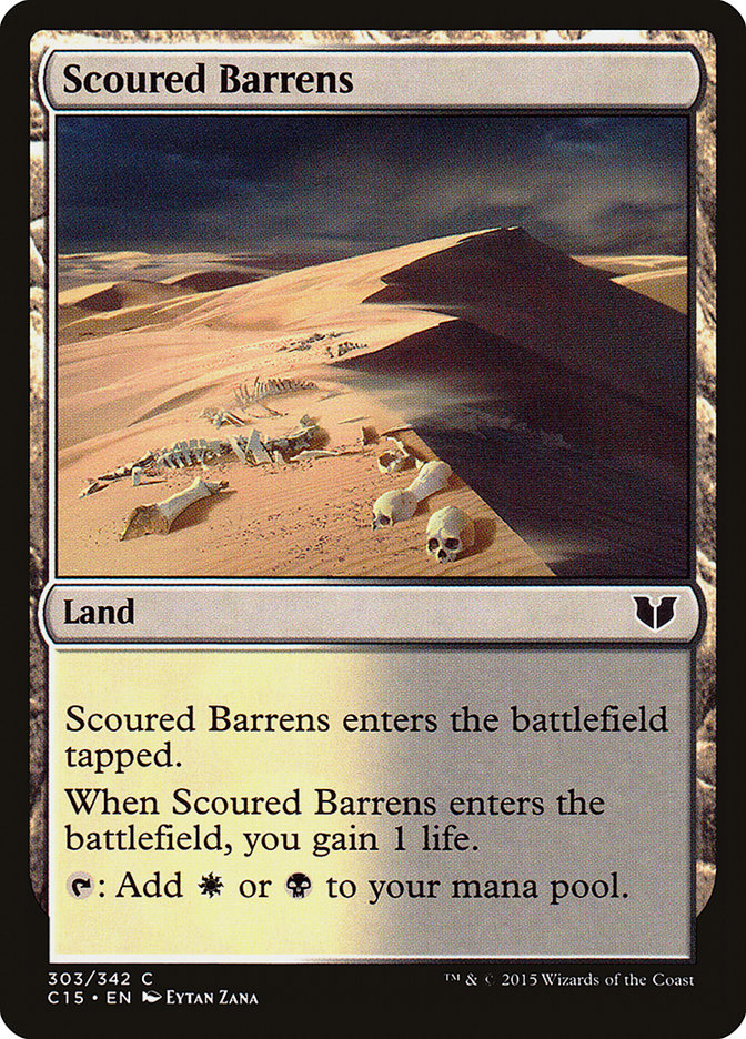 Scoured Barrens [Commander 2015] | Total Play