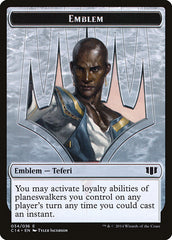 Teferi, Temporal Archmage Emblem // Zombie (011/036) Double-Sided Token [Commander 2014 Tokens] | Total Play