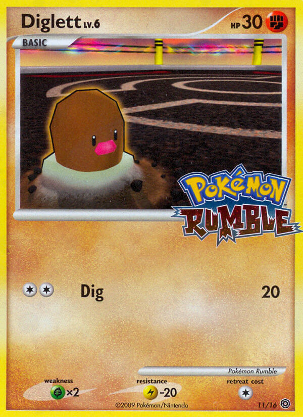 Diglett (11/16) [Pokémon Rumble] | Total Play