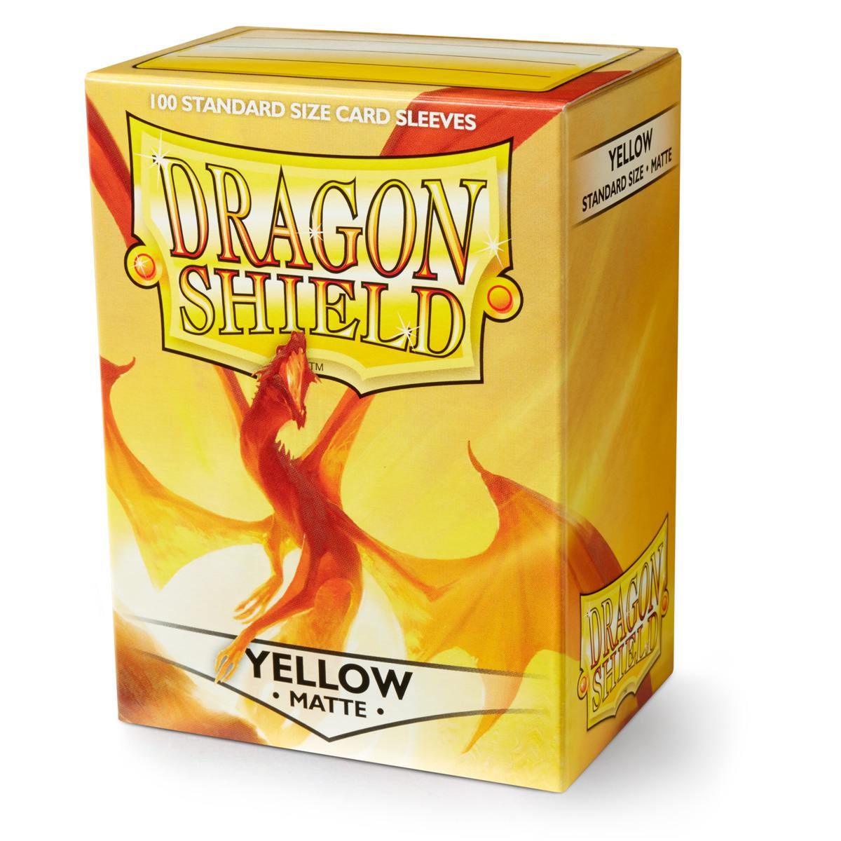 Dragon Shield: Standard 100ct Sleeves - Yellow (Matte) | Total Play
