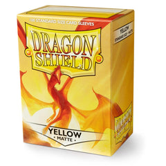 Dragon Shield: Standard 100ct Sleeves - Yellow (Matte) | Total Play