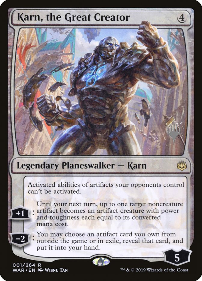 Karn, the Great Creator (Promo Pack) [War of the Spark Promos] | Total Play