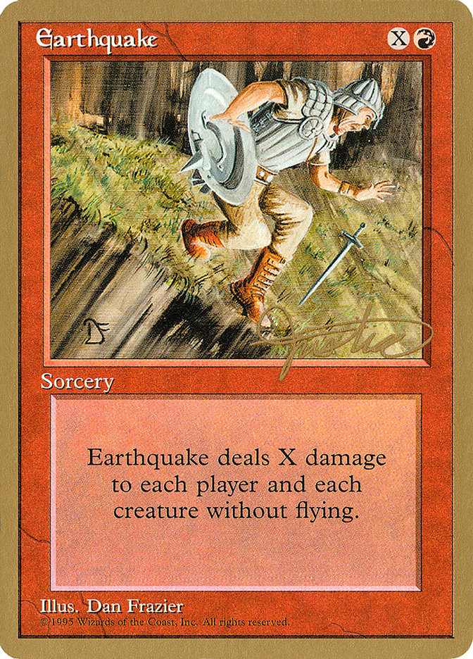 Earthquake (Mark Justice) [Pro Tour Collector Set] | Total Play