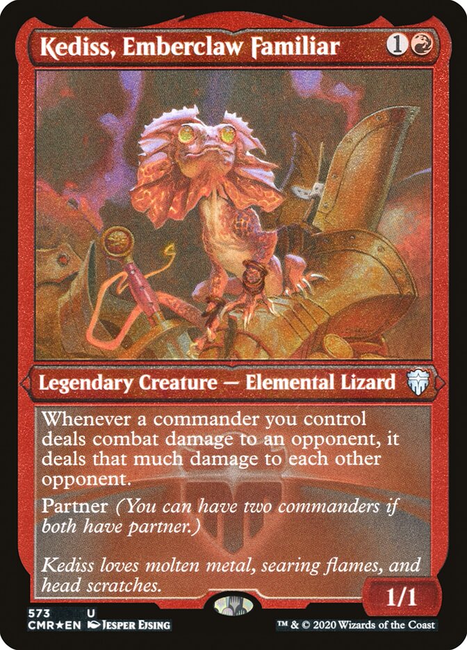 Kediss, Emberclaw Familiar (Etched) [Commander Legends] | Total Play