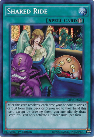 Shared Ride [MP14-EN231] Secret Rare | Total Play