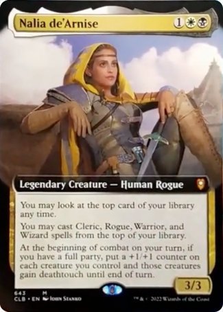 Nalia de'Arnise (Extended Art) [Commander Legends: Battle for Baldur's Gate] | Total Play