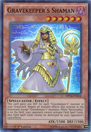 Gravekeeper's Shaman [MP14-EN214] Super Rare | Total Play