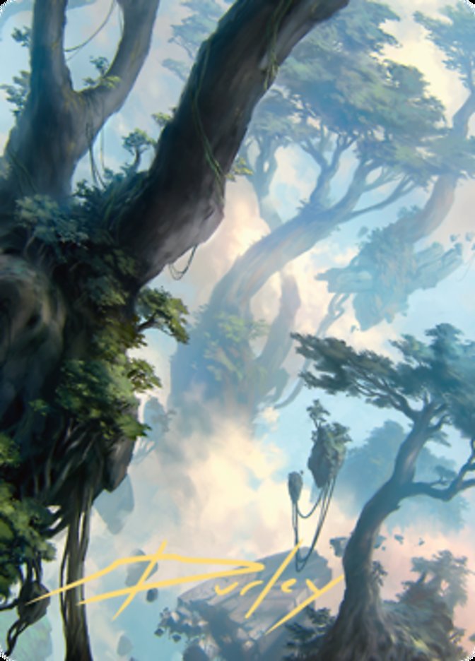 Forest 1 Art Card (Gold-Stamped Signature) [Zendikar Rising Art Series] | Total Play