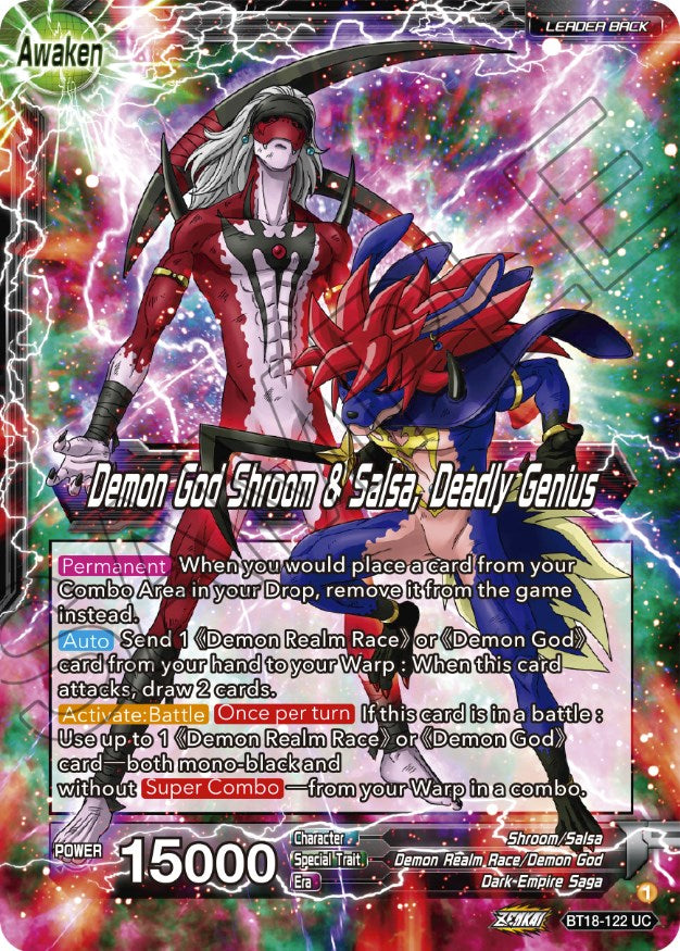 Shroom & Salsa // Demon God Shroom & Salsa, Deadly Genius (BT18-122) [Dawn of the Z-Legends] | Total Play