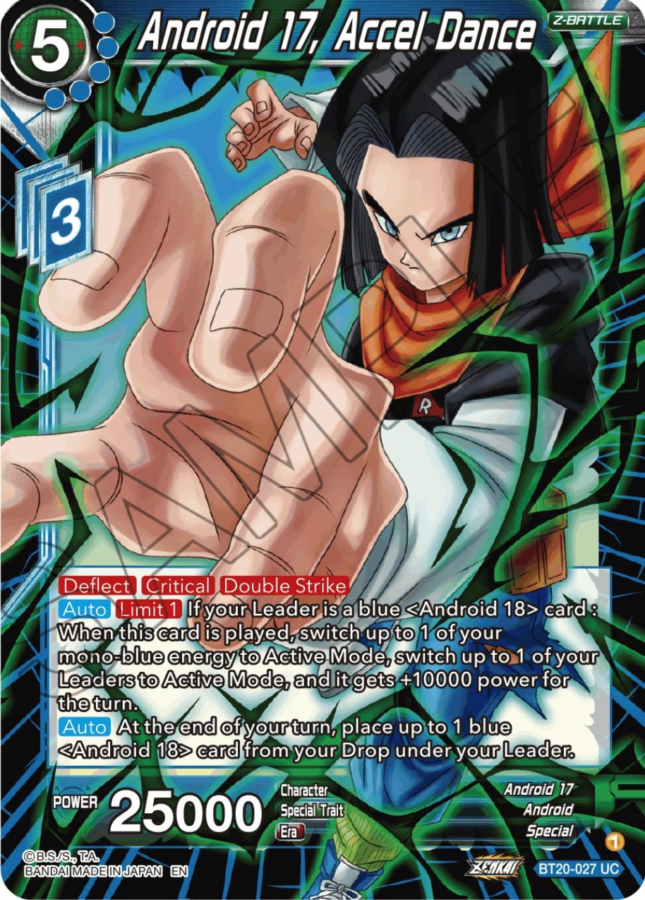 Android 17, Accel Dance (BT20-027) [Power Absorbed] | Total Play