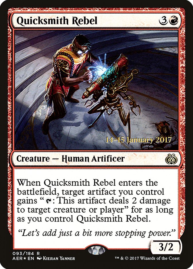 Quicksmith Rebel [Aether Revolt Prerelease Promos] | Total Play