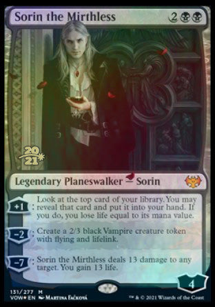Sorin the Mirthless [Innistrad: Crimson Vow Prerelease Promos] | Total Play