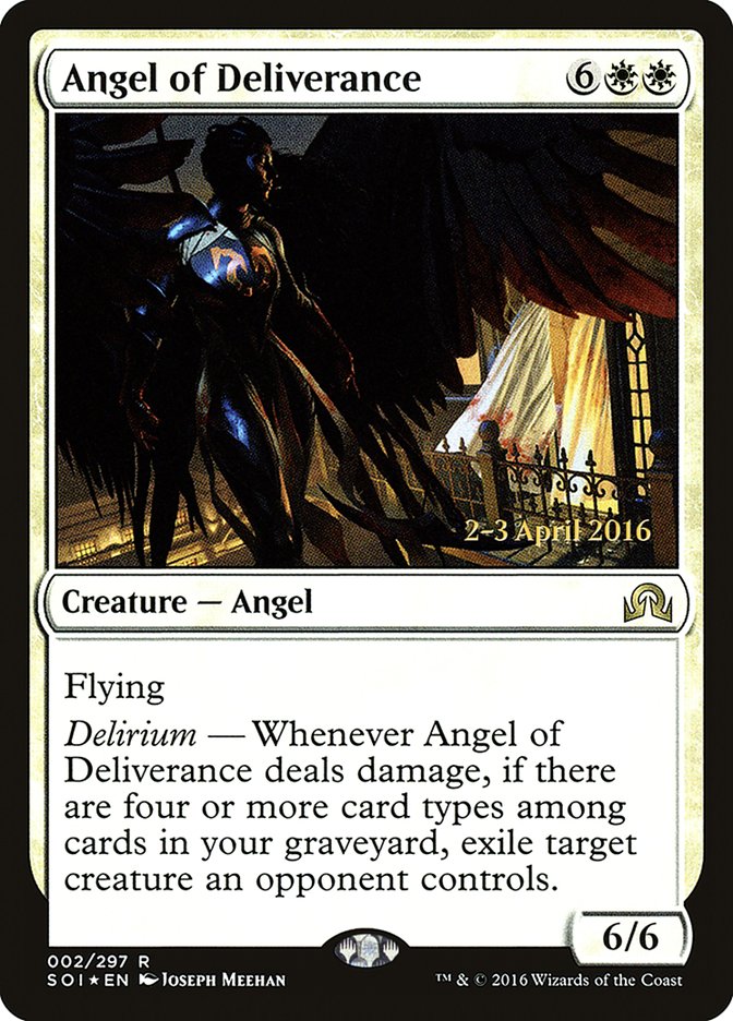 Angel of Deliverance [Shadows over Innistrad Prerelease Promos] | Total Play